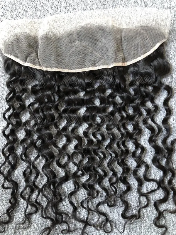 Luxury Hair Italian Curly 13X4 Transparent Frontal