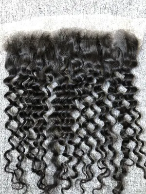 Luxury Hair Italian Curly 13X4 Transparent Frontal