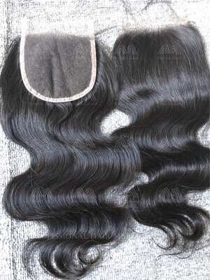 Raw Hair Body Wave 4X4 Transparent Closure