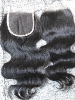 Raw Hair Body Wave 4X4 Transparent Closure