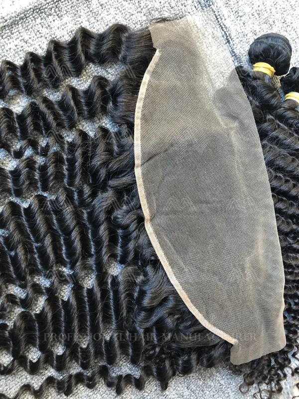 Raw Hair Deep Wave 13X4 Transparent Frontal