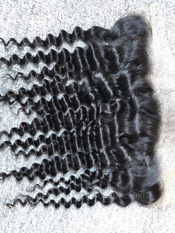 Luxury Hair Deep Wave 13X4 Transparent Frontal