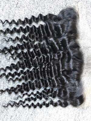 Luxury Hair Deep Wave 13X4 Transparent Frontal