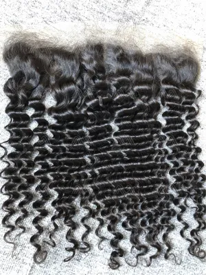 Luxury Hair Deep Wave 13X4 Transparent Frontal
