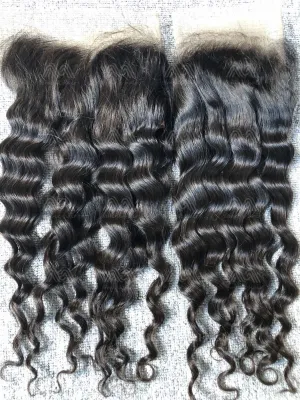 Raw Hair Loose Deep 13X4 Transparent Frontal