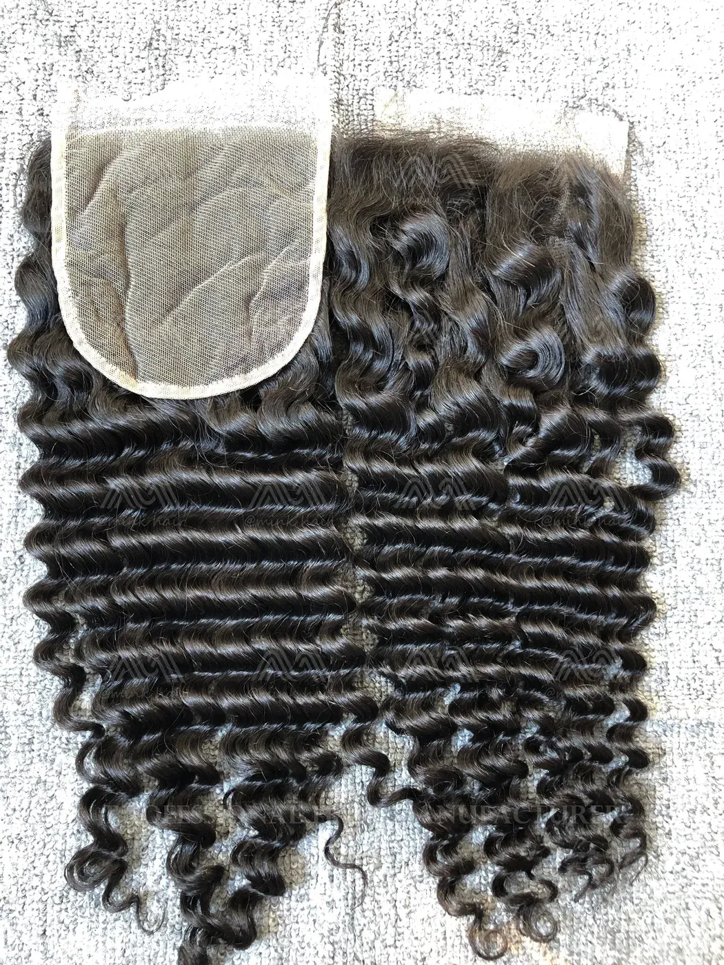Raw Hair Deep Wave 4X4 Transparent Closure