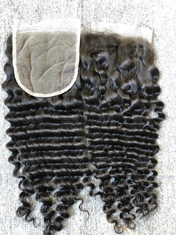 Raw Hair Deep Wave 4X4 Transparent Closure
