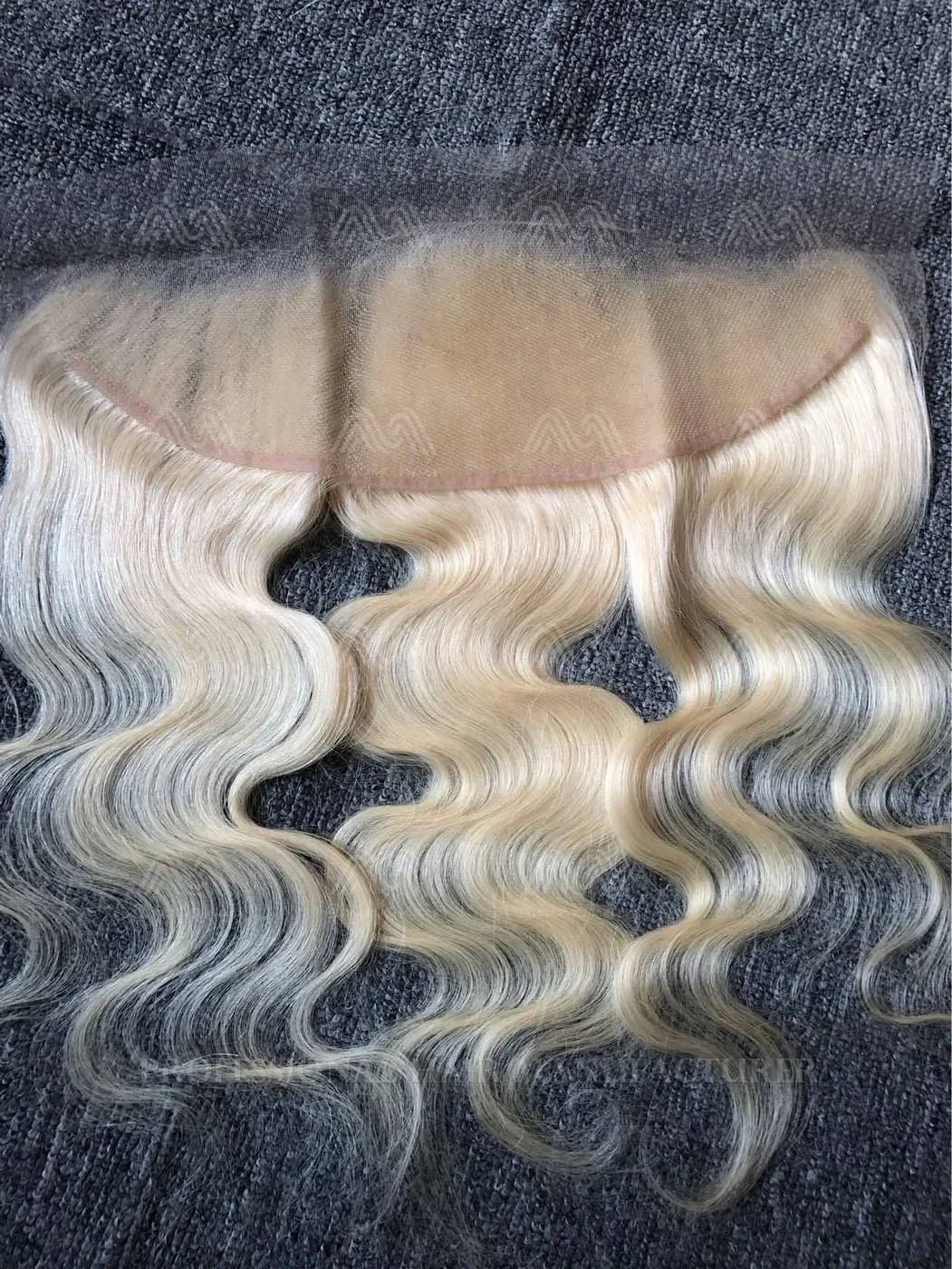 Blonde Hair Body Wave 13X4 Transparent Frontal