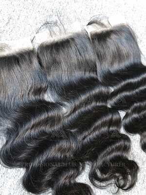 Mink Hair Body Wave 5X5 Transparent Closure
