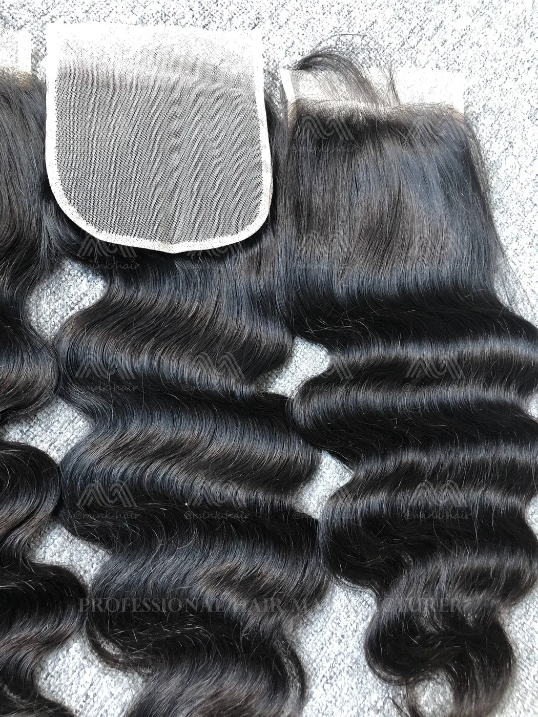 Mink Hair Body Wave 5X5 Transparent Closure