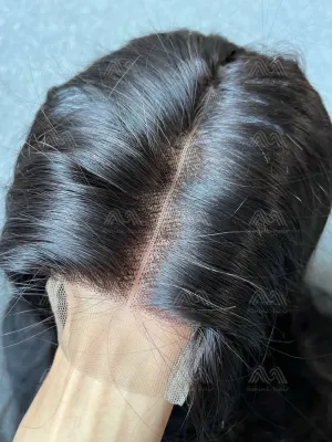 Mink Hair 2X6 Transparent Closure Wig