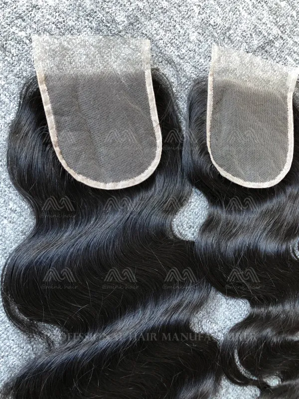 Mink Hair Body Wave 4X4 Transparent Closure