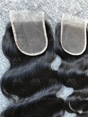 Mink Hair Body Wave 4X4 Transparent Closure