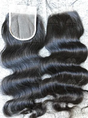 Mink Hair Body Wave 4X4 Transparent Closure