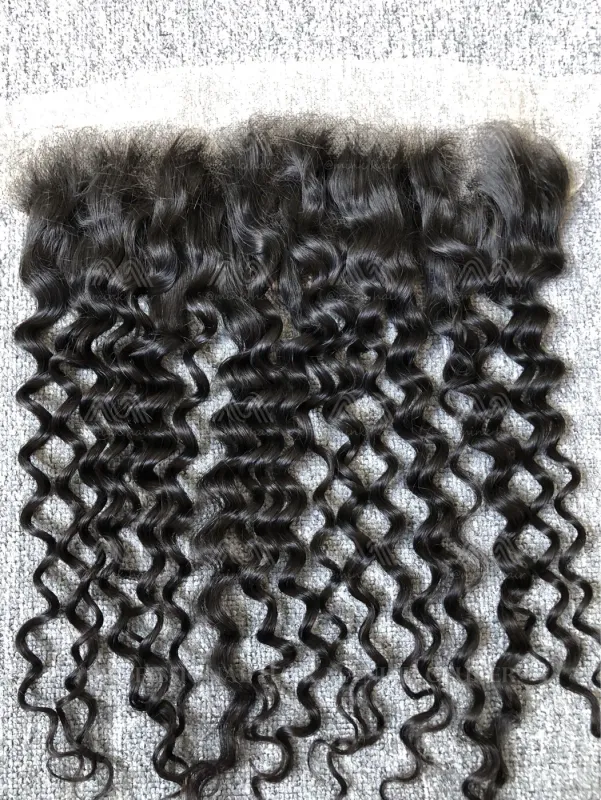Mink Hair Italian Curly 13X4 Transparent Frontal