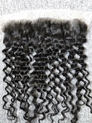 Mink Hair Italian Curly 13X4 Transparent Frontal