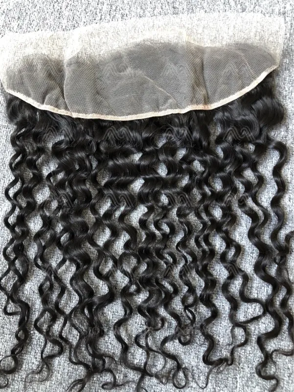 Mink Hair Italian Curly 13X4 Transparent Frontal
