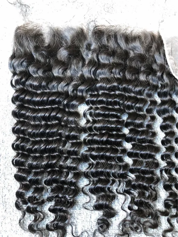 Mink Hair Deep Wave 5X5 HD Closure