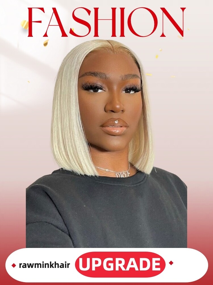 Luxury Hair Blonde Straight HD Lace Bob Wig