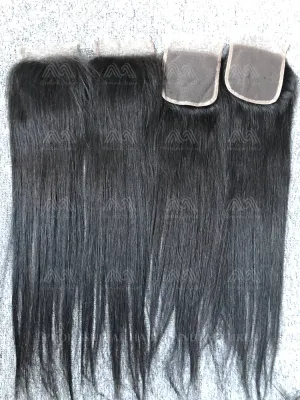 Mink Hair Straight 4X4 Transparent Closure