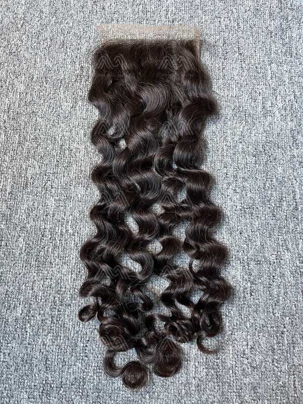 Mink Hair Italian Curly 4X4 HD Closure