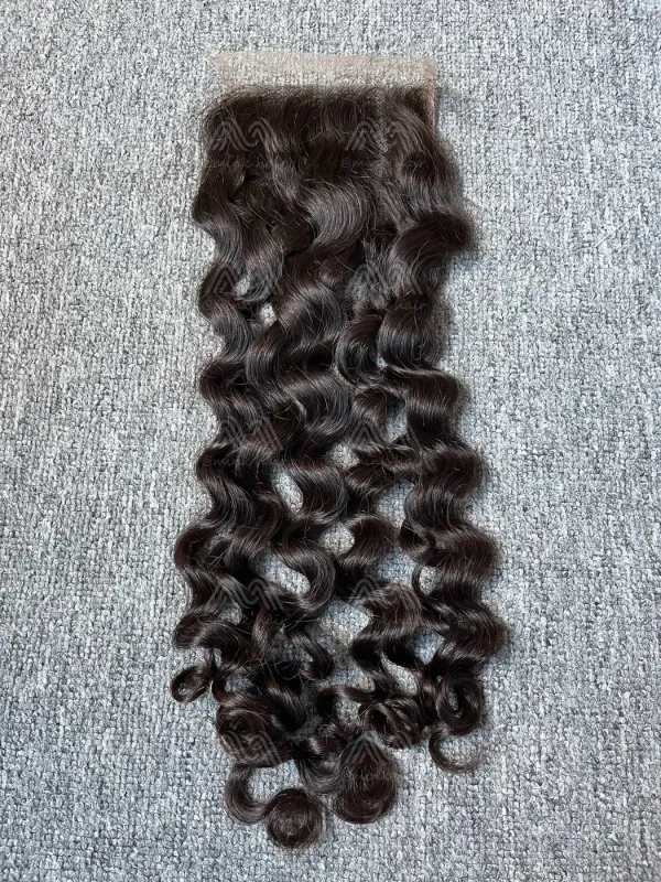 Mink Hair Italian Curly 4X4 HD Closure
