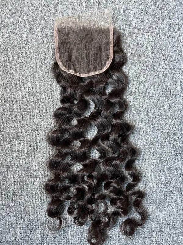 Mink Hair Italian Curly 4X4 HD Closure