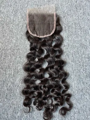 Mink Hair Italian Curly 4X4 HD Closure