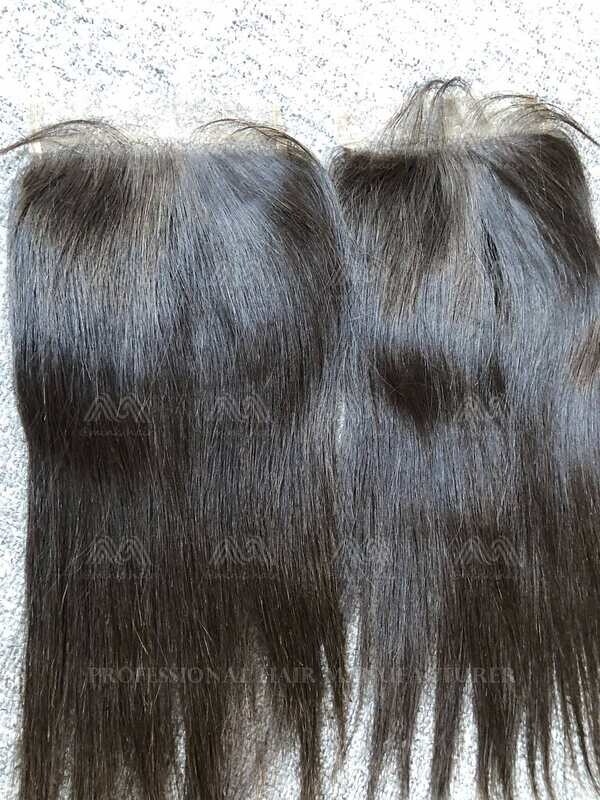Raw Hair Straight 5X5 Transparent Closure