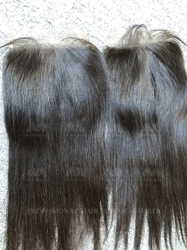Raw Hair Straight 5X5 Transparent Closure