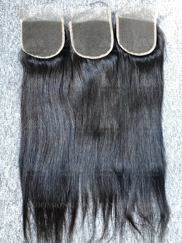 Raw Hair Straight 4X4 Transparent Closure