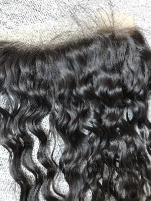 Mink Hair Water Wave 13X4 Transparent Frontal