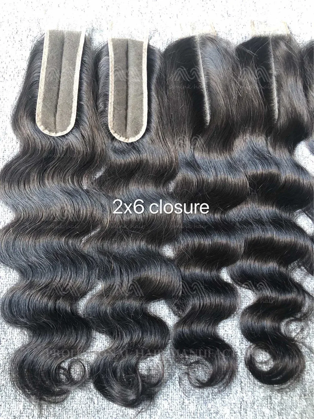 Mink Hair Body Wave 2X6 Transparent Closure