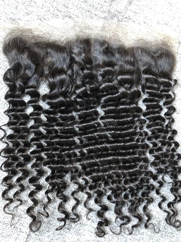Mink Hair Deep Wave 13X4 Transparent Frontal