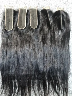 Mink Hair Straight 2X6 Transparent Closure