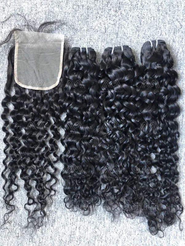 Mink Hair Italian Curly 5X5 Transparent Closure