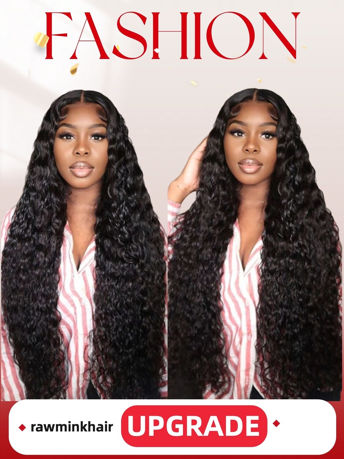 Mink Hair Deep Wave HD Lace Wig