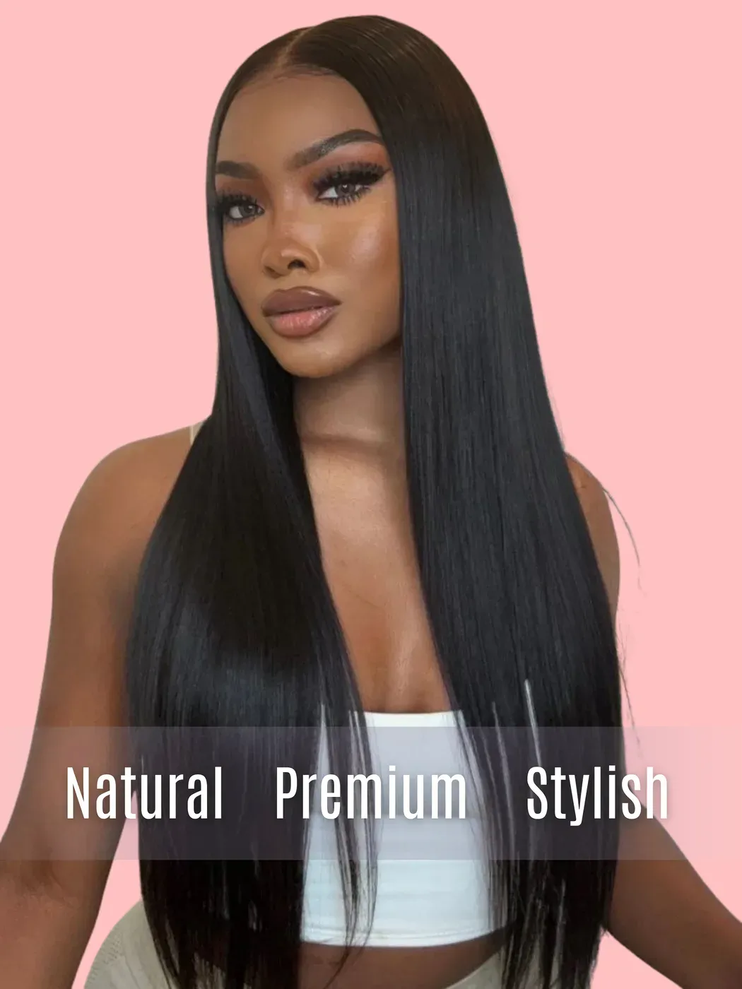 Mink Hair Silky Straight Transparent Lace Wig