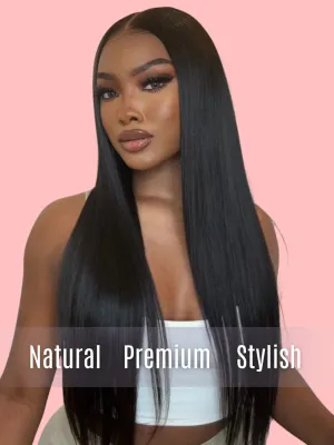 Mink Hair Silky Straight Transparent Lace Wig
