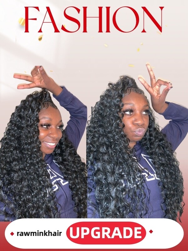 Mink Hair Italian Curly Transparent Lace Wig
