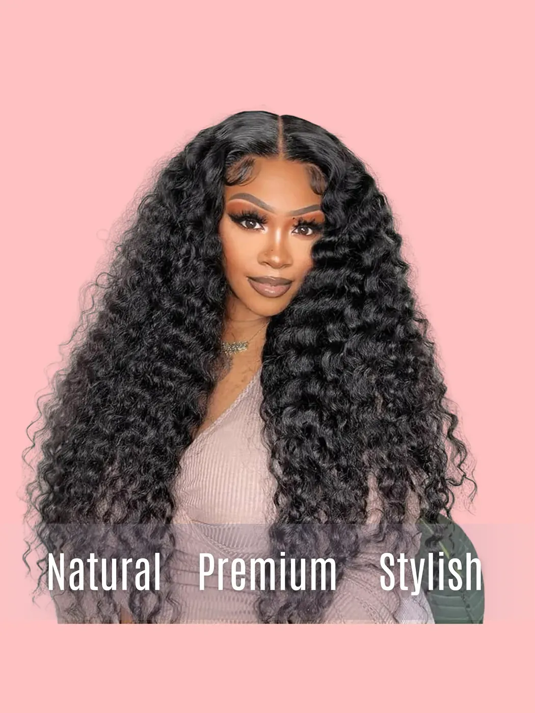Mink Hair Italian Curly Transparent Lace Wig