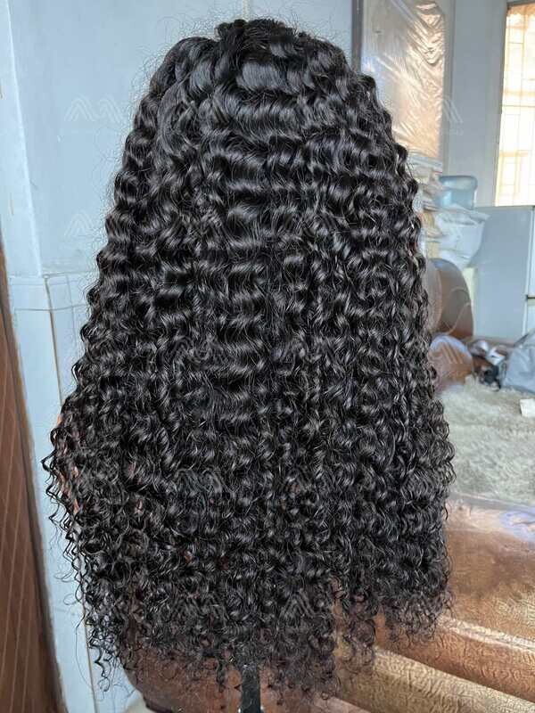 Luxury Hair Deep Wave Transparent Lace Wig