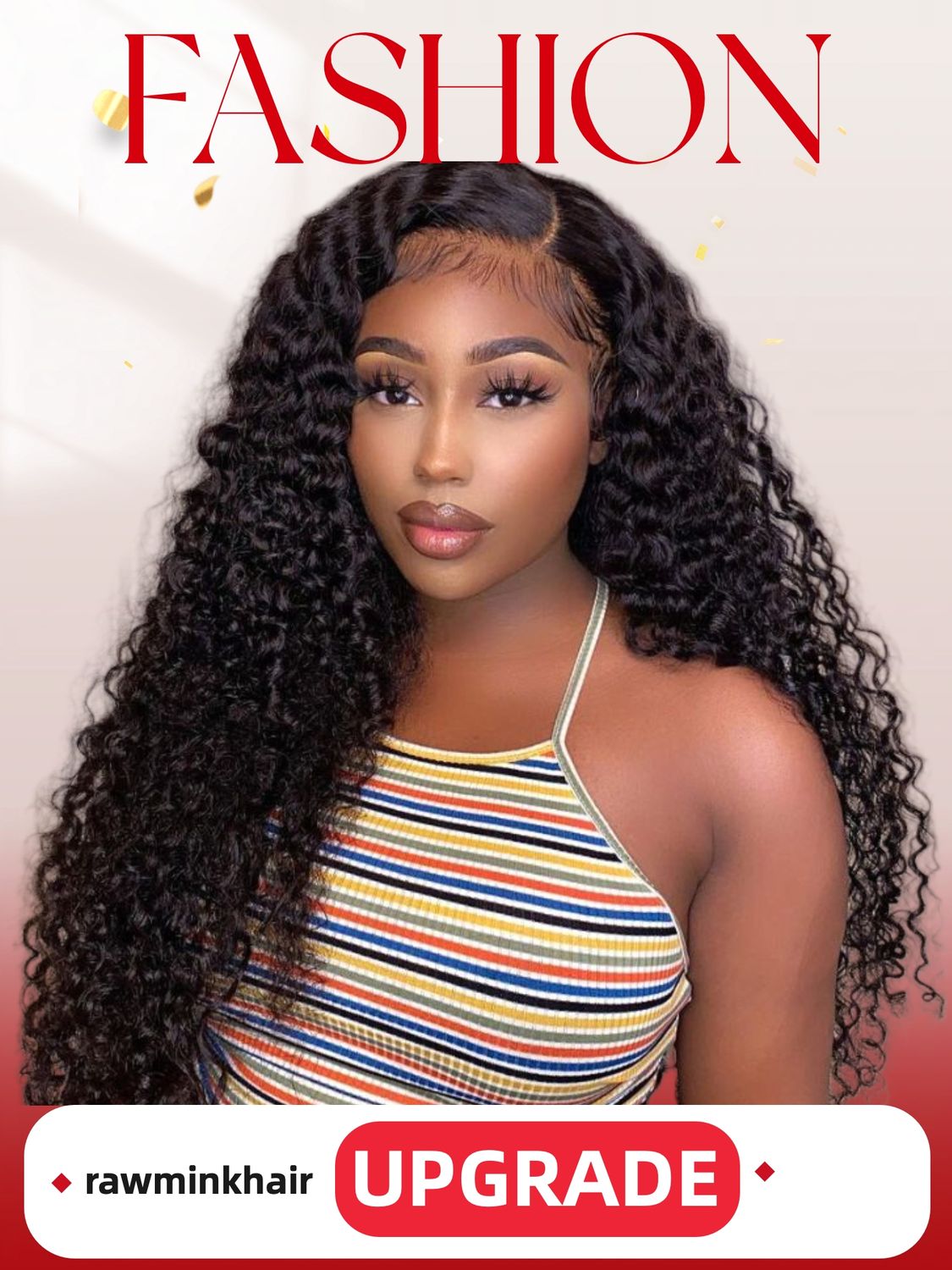 Luxury Hair Deep Wave Transparent Lace Wig