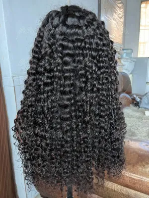 Luxury Hair Deep Wave Transparent Lace Wig