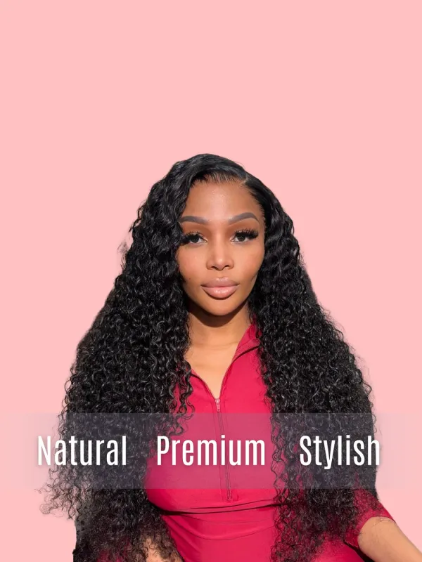 Luxury Hair Deep Wave Transparent Lace Wig