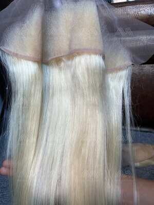 Blonde Hair Straight 13X4 HD Frontal