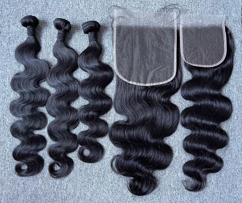 Mink Hair Body Wave 3 Bundles With 7x7 HD Closure Deals