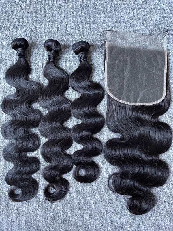 Mink Hair Body Wave 3 Bundles With 7x7 HD Closure Deals