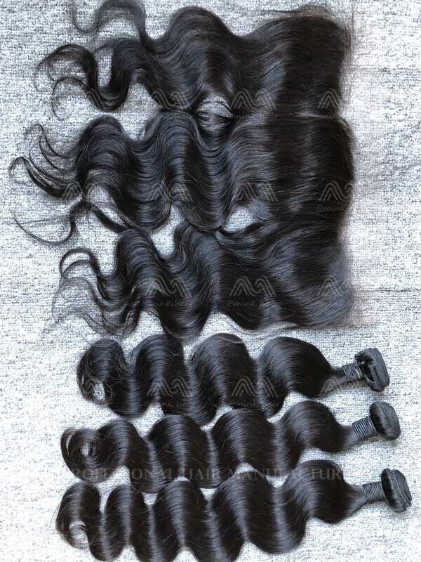 Mink Hair Body Wave 3 Bundles With 13X4 HD Frontal Deals