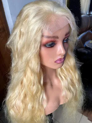 Luxury Hair Blonde Body Wave Transparent Lace Wig